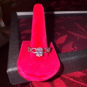 Sparkling White Gold Filled CZ Ring